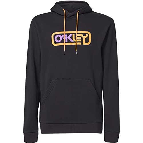 Oakley Unisex Locked in B1b Pullover Hoodie Sweatshirt, Blackout, Large von Oakley