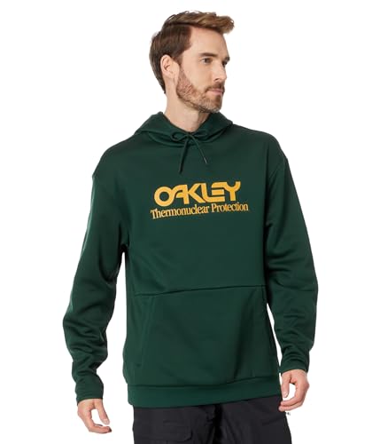 Oakley Unisex Rider Long 2.0 Hoodie Kapuzenpullover, Hunter Green/Amber Yellow, XL von Oakley