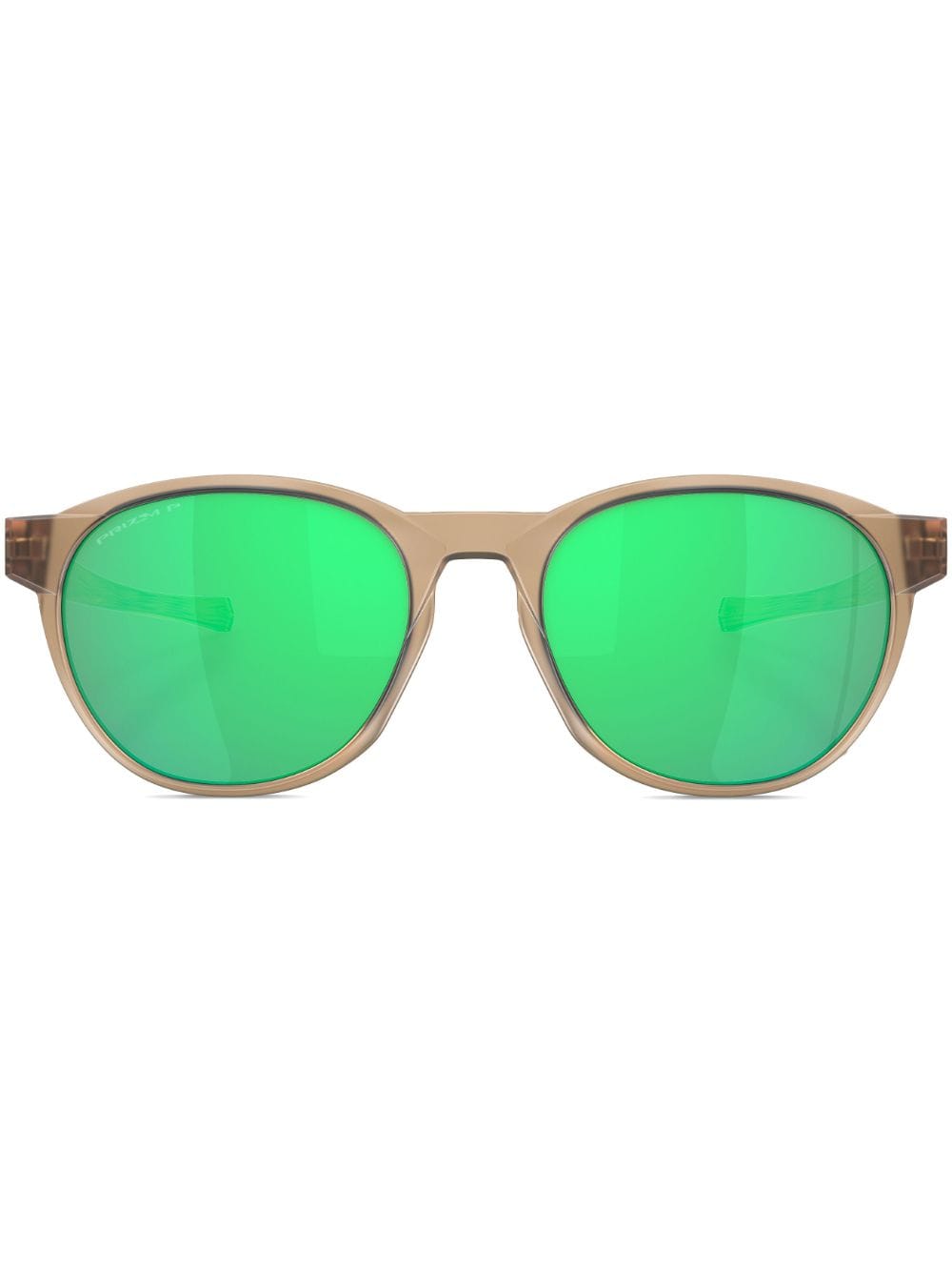 Oakley Matte Sonnenbrille mit rundem Gestell - Braun von Oakley