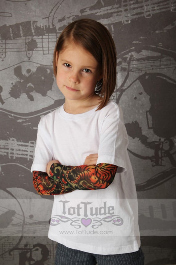 Tattoo Tiger Print White T Kurzarm von OakleyandBrooks