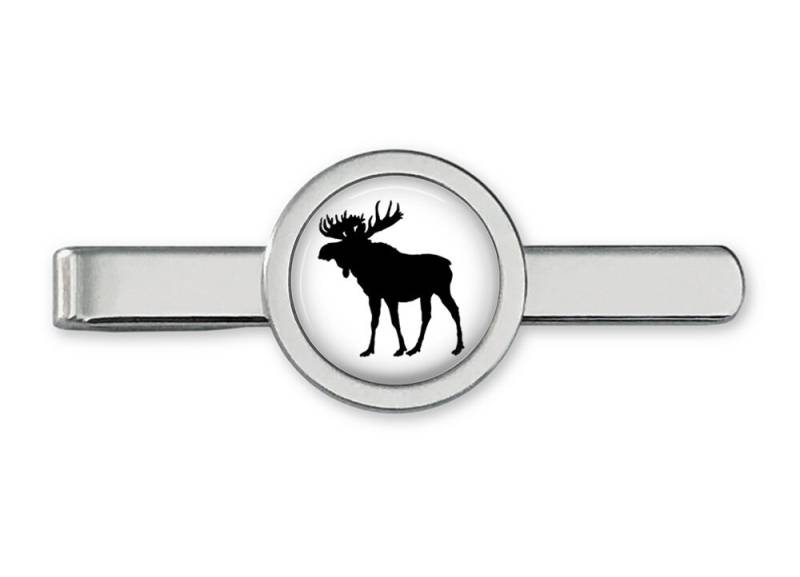 Elch Krawatte Clip - Elch-Traverse Geschenk Manschettenknöpfe Zubehör | Lebenslange Garantie T0125 von OakmontCufflinks