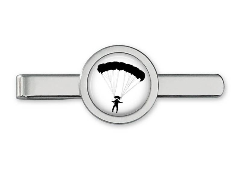 Fallschirm Krawattenklammer - Fallschirmspringer Traverse Skydiving Manschettenknöpfe Zubehör | Lebenslange Garantie T0086 von OakmontCufflinks