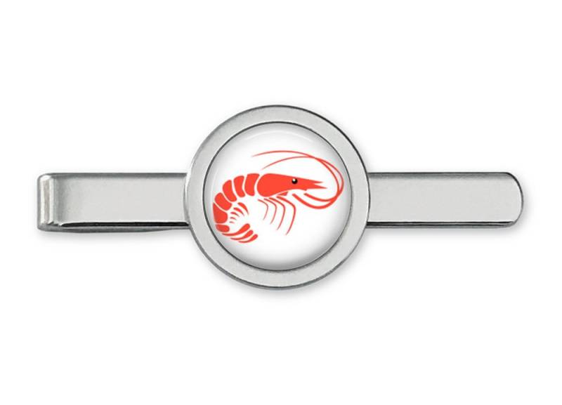 Garnelen Krawattenklammer - Krawatte Bar Meeresfrüchte Krebstier Traverse Manschettenknöpfe Zubehör | Lebenslange Garantie T0024 von OakmontCufflinks