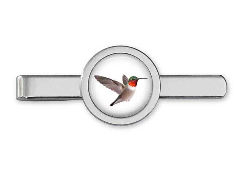 Rubin-Throated Kolibri Krawattenklammer - Kolibri-Traverse Manschettenknopf Zubehör | Lebenslange Garantie T0008 von OakmontCufflinks