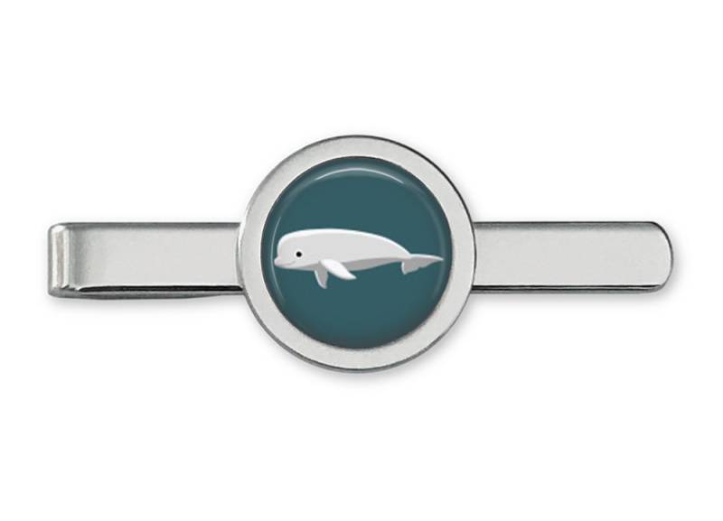 Wal Krawattenklammer - Wal-Traverse Beluga Tieclip Tiebar | Lebenslange Garantie T0007 von OakmontCufflinks
