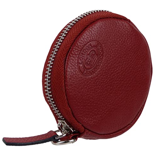 Oakridge Leather Crown Range Münzgeldbörse, rund, Rosso, Münztasche von Oakridge Leather