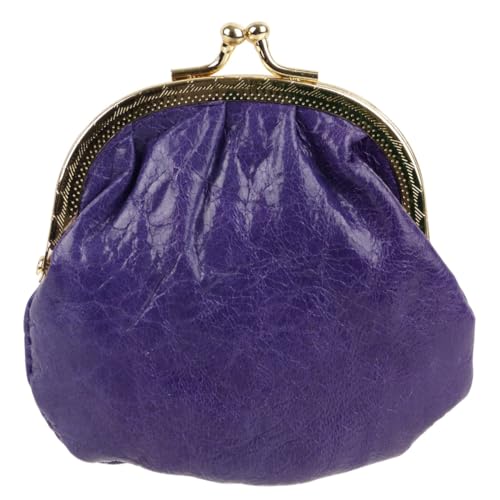 Oakridge Leather Kompakte, weiche Geldbörse für Damen, amethyst, Geldbörse mit Verschluss von Oakridge Leather