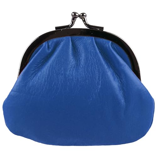 Oakridge Leather Kompakte Damen-Münzgeldbörse mit weichem Verschluss, Bondi-Blau Oakridge Leather Kompakte Damen-Münzgeldbörse mit weichem Verschluss, Bondi-Blau von Oakridge Leather
