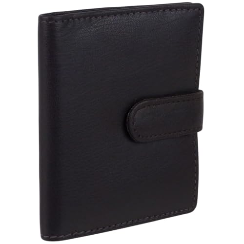 Oakridge Leather Unisex RFID-geschütztes Kreditkartenetui, dunkelbraun, Einheitsgröße, Casual von Oakridge Leather