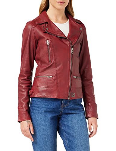 Oakwood Damen Jacke Echtleder 62065 Rot-Rouge (Feu), Herstellergröße: XL von Oakwood