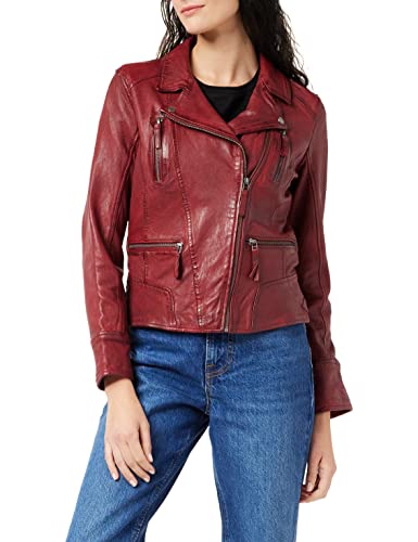 Oakwood Damen Lederjacke Jacke 60861, Rot - Rot, Herstellergröße: L von Oakwood