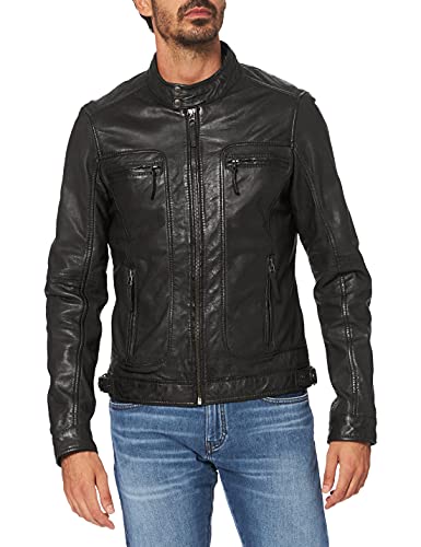 Oakwood Herren Blouson Echtleder Jacke Gr. Large, Noir (Noir) von Oakwood