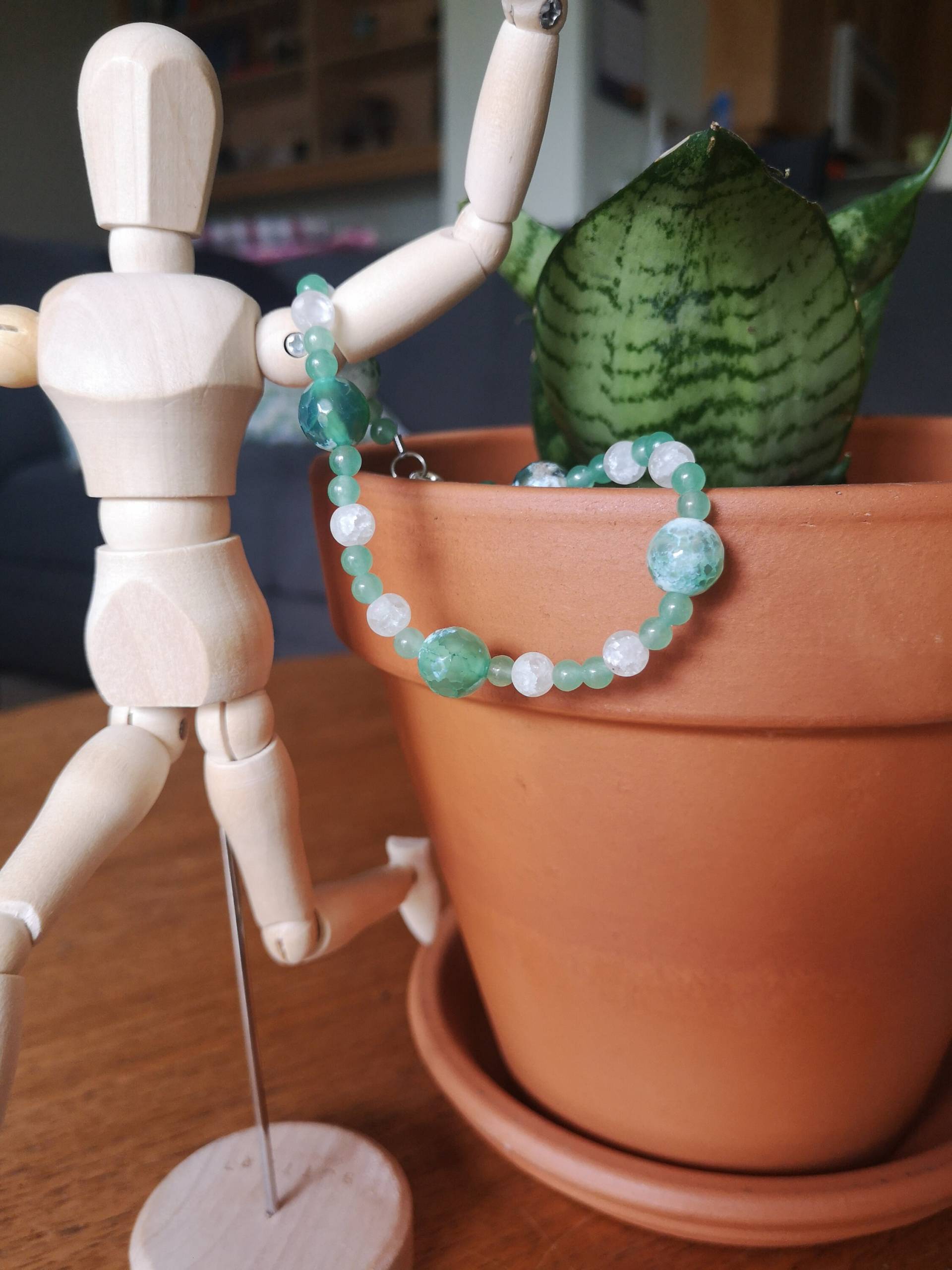 Aventurine & Clear Quartz Acelet Aventurine & Clear Quartz Acelet von OakwoodsCollection