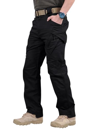 Oanviso Cargohose Herren Camouflage Arbeitshosen Baggy Hosen Mode Wanderhose mit Mehrere Taschen Trekkinghose Freizeithose Sporthose Combat Hose Wasserdicht A Schwarz M Oanviso Cargohose Herren Camouflage Arbeitshosen Baggy Hosen Mode Wanderhose mit Mehrere Taschen Trekkinghose Freizeithose Sporthose Combat Hose Wasserdicht A Schwarz M von Oanviso