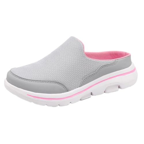 Oanviso Hausschuhe Herren Damen Clogs Slip On Leichte Pantoffeln Atmungsaktiv Mode Pantoletten Mules rutschfest Gartenschuhe Sabots Wanderschuhe Walking Schuhe A Hellgrau 37 EU von Oanviso