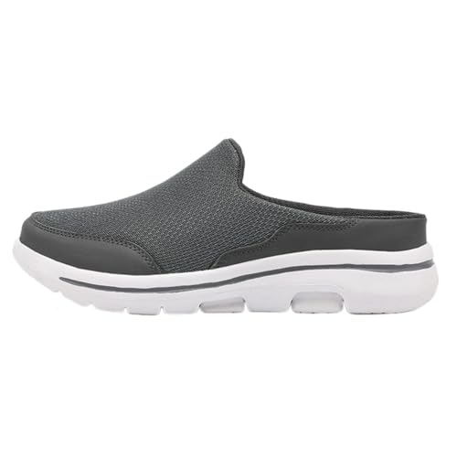 Oanviso Hausschuhe Unisex Pantoffeln Verdicken Herren Damen Clogs Walking Freizeit Schuhe Atmungsaktiv Bequeme Schlupfschuhe Gartenschuhe Sabots Indoor Outdoor A Dunkelgrau 48 EU von Oanviso