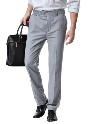 Oanviso Herren Anzughose Gerade Hose Lässige Chino Hose Business Hosen Formal Anzughosen Elegant Stoffhose Anzüge Hosen Smokinghosen Klassisch Anzughose Regular Fit Männer A Hellgrau XS Oanviso Herren Anzughose Gerade Hose Lässige Chino Hose Business Hosen Formal Anzughosen Elegant Stoffhose Anzüge Hosen Smokinghosen Klassisch Anzughose Regular Fit Männer A Hellgrau XS von Oanviso