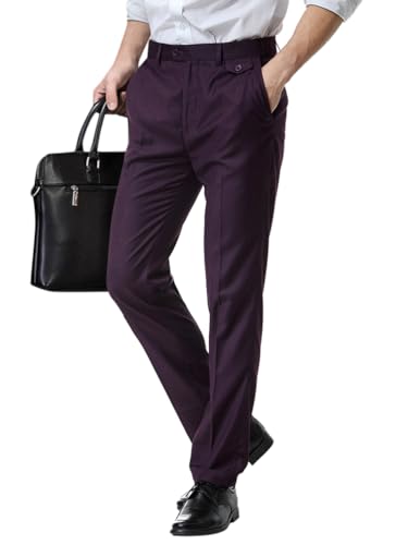 Oanviso Herren Anzughose Gerade Hose Lässige Chino Hose Business Hosen Formal Anzughosen Elegant Stoffhose Anzüge Hosen Smokinghosen Klassisch Anzughose Regular Fit Männer A Lila L Oanviso Herren Anzughose Gerade Hose Lässige Chino Hose Business Hosen Formal Anzughosen Elegant Stoffhose Anzüge Hosen Smokinghosen Klassisch Anzughose Regular Fit Männer A Lila L von Oanviso