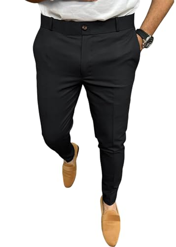 Oanviso Herren Chino Hose Slim Fit Stoffhose Lässig Stretch Chinohose Anzughose Business Casual Röhrenhose Elegant Chinos Herrenhose Freizeithose Schmal Klassische Hosen Schwarz-01 L Oanviso Herren Chino Hose Slim Fit Stoffhose Lässig Stretch Chinohose Anzughose Business Casual Röhrenhose Elegant Chinos Herrenhose Freizeithose Schmal Klassische Hosen Schwarz-01 L von Oanviso