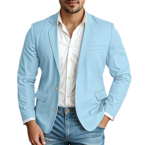 Oanviso Herren Elegante Sakko Sommer Leicht Blazer Freizeit Anzugjacke Eine Knopf Blazers Slim Fit Herrensakko Sportlich Alltagsanzüge Party Sportmantel B Hellblau XXL Oanviso Herren Elegante Sakko Sommer Leicht Blazer Freizeit Anzugjacke Eine Knopf Blazers Slim Fit Herrensakko Sportlich Alltagsanzüge Party Sportmantel B Hellblau XXL von Oanviso