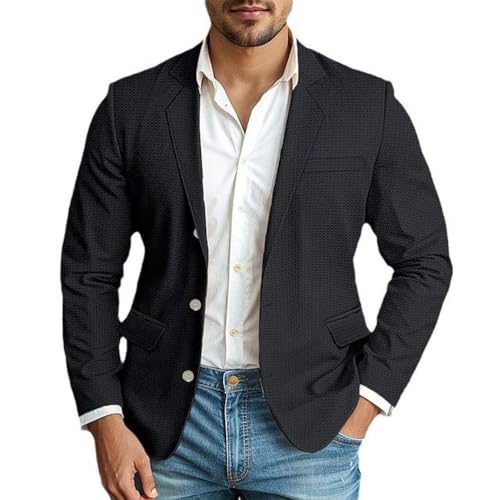 Oanviso Herren Elegante Sakko Sommer Leicht Blazer Freizeit Anzugjacke Eine Knopf Blazers Slim Fit Herrensakko Sportlich Alltagsanzüge Party Sportmantel B Schwarz XXL Oanviso Herren Elegante Sakko Sommer Leicht Blazer Freizeit Anzugjacke Eine Knopf Blazers Slim Fit Herrensakko Sportlich Alltagsanzüge Party Sportmantel B Schwarz XXL von Oanviso