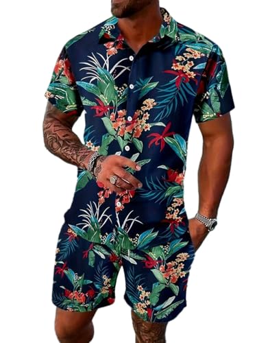 Oanviso Trainingsanzug für Herren Sommer Sportanzug 2 Teiliges Outfit Bedruckte T-Shirts + Shorts Set Freizeitanzug Männer Freizeithemden mit Knöpfen und Sporthose A 13 3XL Oanviso Trainingsanzug für Herren Sommer Sportanzug 2 Teiliges Outfit Bedruckte T-Shirts + Shorts Set Freizeitanzug Männer Freizeithemden mit Knöpfen und Sporthose A 13 3XL von Oanviso
