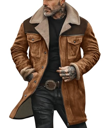 Oanviso Wintermantel Gerren Lang Winter Mantel Regular Fit Warmer Outdoor Wildlederjacke Gefüttert Fleece Parka Trenchcoat Vintage Übergangsjacke Cargo Motorrad Gepolsterte Jacke A Kamel 3XL Oanviso Wintermantel Gerren Lang Winter Mantel Regular Fit Warmer Outdoor Wildlederjacke Gefüttert Fleece Parka Trenchcoat Vintage Übergangsjacke Cargo Motorrad Gepolsterte Jacke A Kamel 3XL von Oanviso