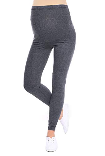 Oasi Mija Gute Qualität Umstandsleggings für Schwangere Lange Leggings/Hose 3085 (L, Graphit) von Oasi