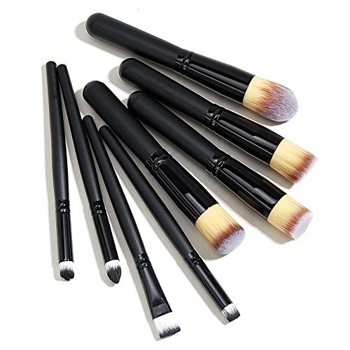 Obahdirry 8 StüCk Lidschatten Pinsel Set Nylon Haar Kosmetik Mischen Smudge Shader Makeup Pinsel SchöNheit Kosmetik Kit von Obahdirry