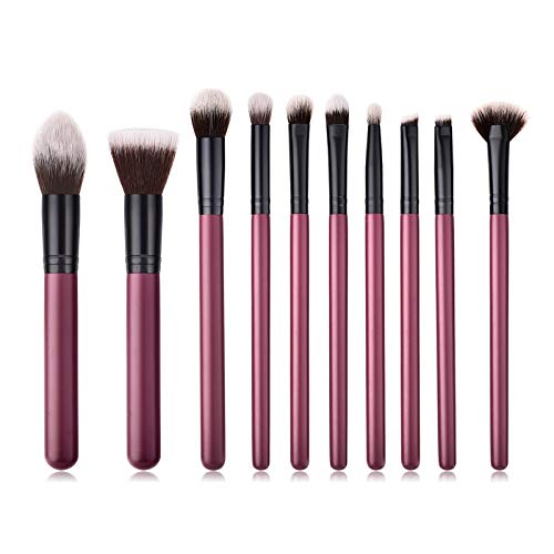 Obahdirry Professionelles Make-up-Pinsel-Set, Foundation, Augenbrauen, Eyeliner, Rouge, Kosmetik, Concealer, Foundation, 10 Stück von Obahdirry