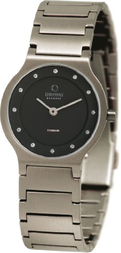 Obaku Denmark Damen-Armbanduhr XS Analog Quarz Titan V133LTBST1 von Obaku