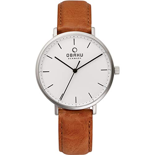 Obaku Denmark Damenuhr mit Lederband Edelstahl 37 MM V186LXCWRZ Obaku Denmark Damenuhr mit Lederband Edelstahl 37 MM V186LXCWRZ von Obaku