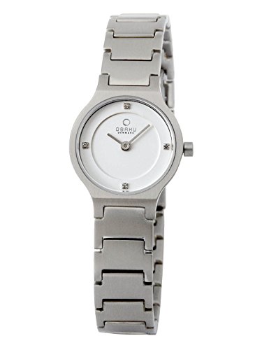 Obaku Denmark Flache, kleine Damenuhr mit Metallband V133SCISC von Obaku