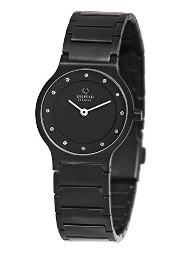 Obaku Denmark Flache Damenuhr mit Metallband V133LBBSB1 von Obaku