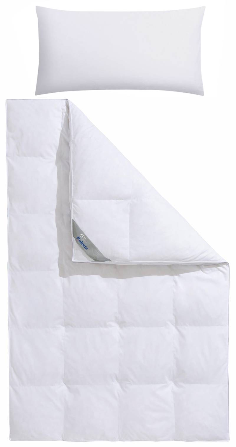 Balette Daunenbettdecke + Kopfkissen "Lena" In zwei Wärmeklassen, in Größe 135x200 cm & 155x220 cm erhältlich von Balette