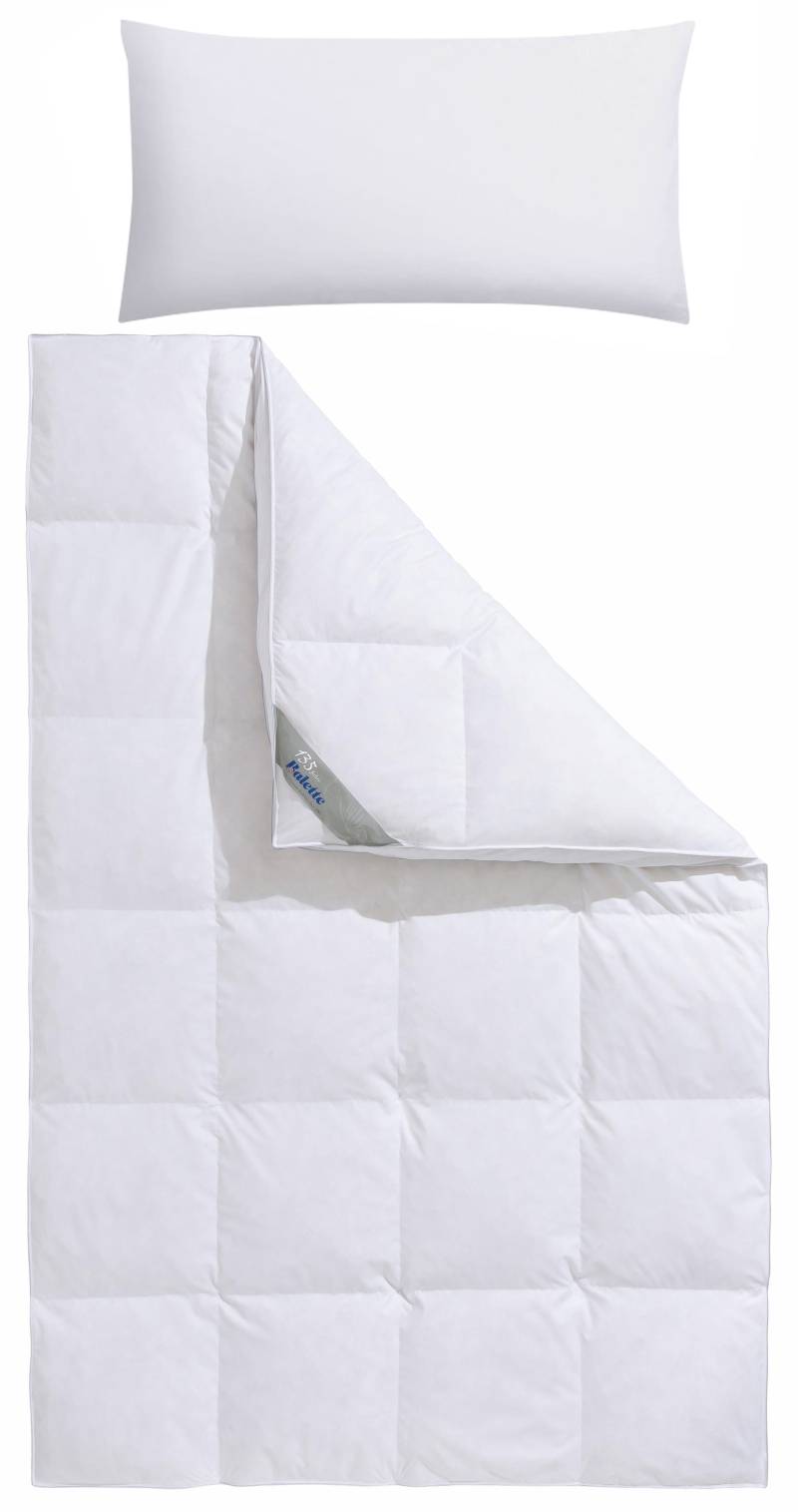 Balette Daunenbettdecke + Kopfkissen "Lena" In zwei Wärmeklassen, in Größe 135x200 cm & 155x220 cm erhältlich von Balette