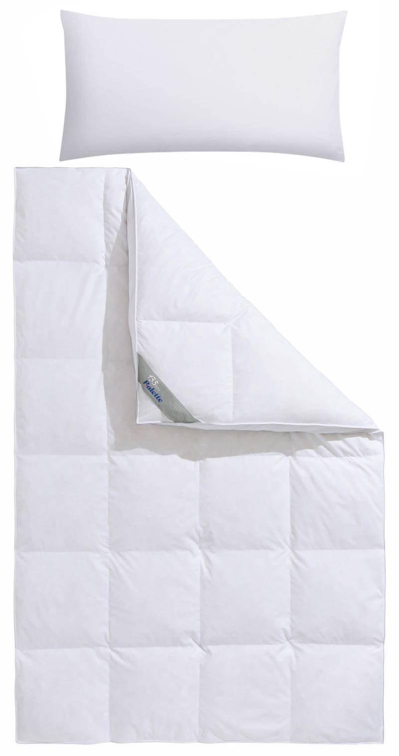 Balette Daunenbettdecke + Kopfkissen "Lena" In zwei Wärmeklassen, in Größe 135x200 cm & 155x220 cm erhältlich von Balette
