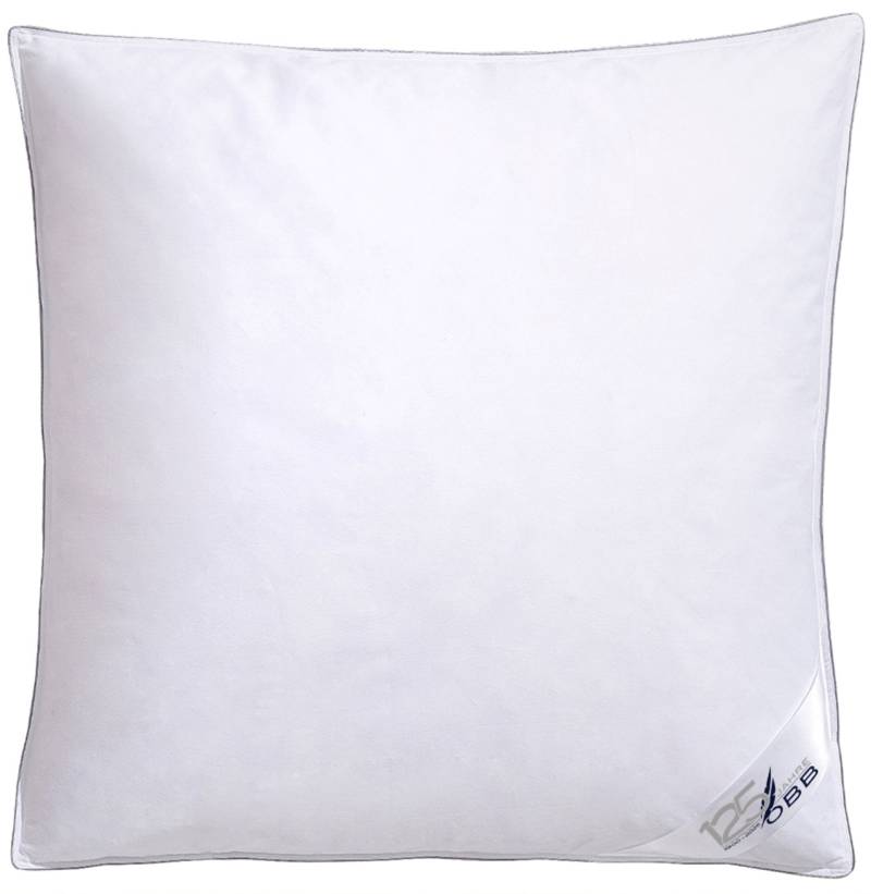 OBB Federkopfkissen "Edition 125 Jahre, Kissen ist allergikerfreundlich, Made in Germany" Füllung: 90 % Federn, 10 % Daunen 1 Stk. tlg. Kopfkissen in 40x80 cm, 80x80 cm, flauschig, Made in Germany von Obb