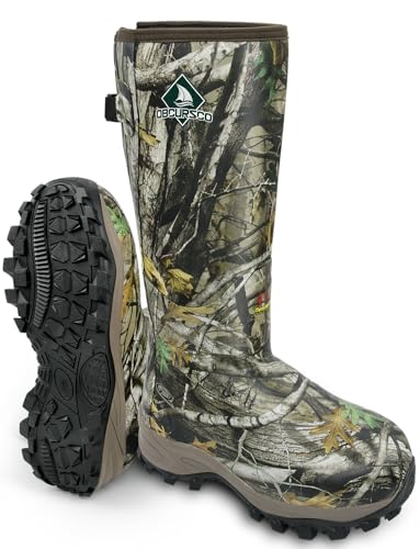 Obcursco Jagdstiefel für Herren, isoliert, wasserdicht, 6 mm, Neoprenstiefel für die Jagd, Tarnmuster, 400 g, Camo, 47 EU Obcursco Jagdstiefel für Herren, isoliert, wasserdicht, 6 mm, Neoprenstiefel für die Jagd, Tarnmuster, 400 g, Camo, 47 EU von Obcursco