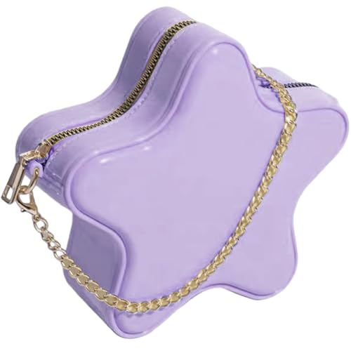 Obelunrp Star Bag Crossbody Star -Geldbörse mit verstellbarem Kettengurt wasserdicht niedlich geformtes Kettenhandtaschen für Frauen schicke Umhängetaschen Geschenke, Weihnachtsdekoration von Obelunrp