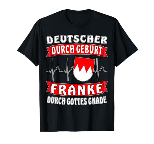 Oberfranken Mittelfranken und Unterfranken Franken T-Shirt für Damen und Herren in Schwarz, Größe S, Klassische Passform, Rundhals-Ausschnitt, Halbarm, Stolz auf Frankenland Oberfranken Mittelfranken und Unterfranken Franken T-Shirt für Damen und Herren in Schwarz, Größe S, Klassische Passform, Rundhals-Ausschnitt, Halbarm, Stolz auf Frankenland von Oberfranken Mittelfranken und Unterfranken Franken