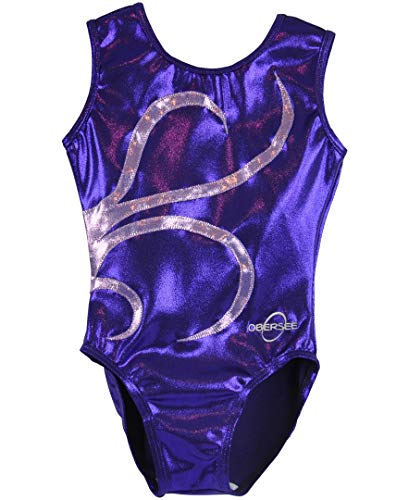 Obersee Mädchen O3gl040cxs Turnanzug, Lila Stränge, Cxs (3-4 Years) von Obersee