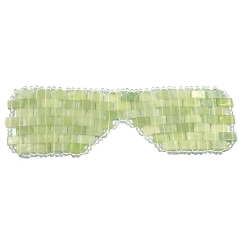 Jade Eye Masque - Jade -Gesichtsabdeckung, entspannende Schlafpolster | Wiederverwendbares Kühltherapie -Schönheitszubehör, Naturstein Augenmaske mit beruhigendem Gewicht Design für Frauen Hautpflegeb Jade Eye Masque - Jade -Gesichtsabdeckung, entspannende Schlafpolster | Wiederverwendbares Kühltherapie -Schönheitszubehör, Naturstein Augenmaske mit beruhigendem Gewicht Design für Frauen Hautpflegeb von Obesntln