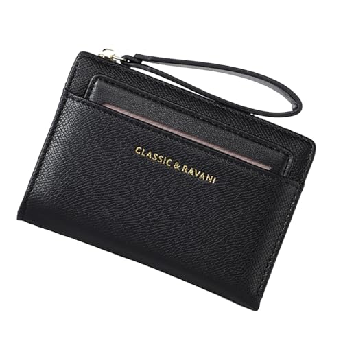 Obesntln Geldbörse mit Reißverschluss für Damen, Münztasche mit Kartenfächern - Kurze Geldbörse mit Reißverschluss,Design mit kurzen Münzgeldbörsen und Kartenfächern mit großer Kapazität für Teenager von Obesntln