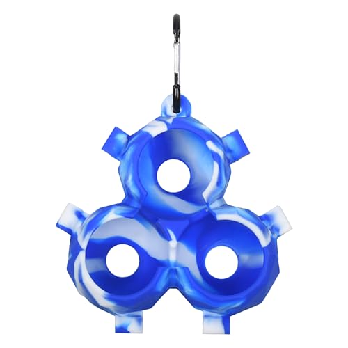 Obesntln Golfballhalter, Golfball-Silikonhülle | Weiche Silikon-Schutzhülle für 3 Bälle - Tragbare Golfball-Tragetasche, Golfball-Schutzträger für Männer und Frauen von Obesntln