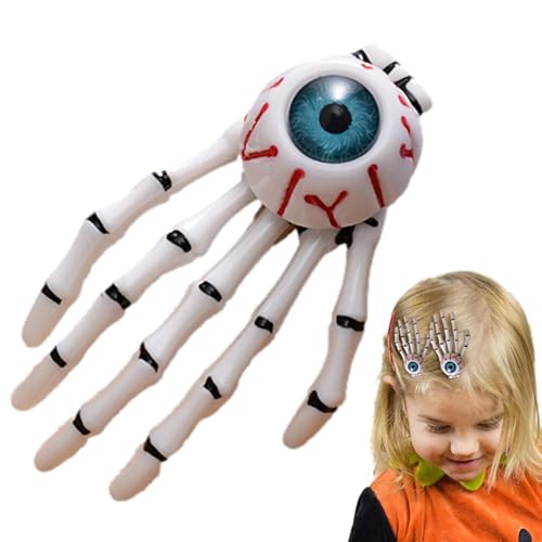 Obesntln Halloween-Haarspangen, Skelett-Haarspange, Gothic-Haarschmuck | Haarschmuck für Mädchen, Halloween-Haarschmuck, Punk-Mode von Obesntln