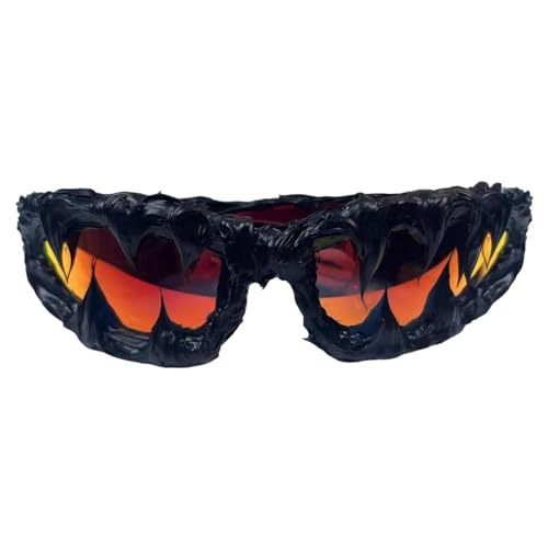 Obesntln Y2K Wrap Sonnenbrille, Halloween-Sonnenbrille | Drip Glue Sonnenbrille, handgefertigt, Wrap-Around, cooles Mode-Accessoire, modische Sonnenbrille für, rot, Se référer au descriptif Obesntln Y2K Wrap Sonnenbrille, Halloween-Sonnenbrille | Drip Glue Sonnenbrille, handgefertigt, Wrap-Around, cooles Mode-Accessoire, modische Sonnenbrille für, rot, Se référer au descriptif von Obesntln