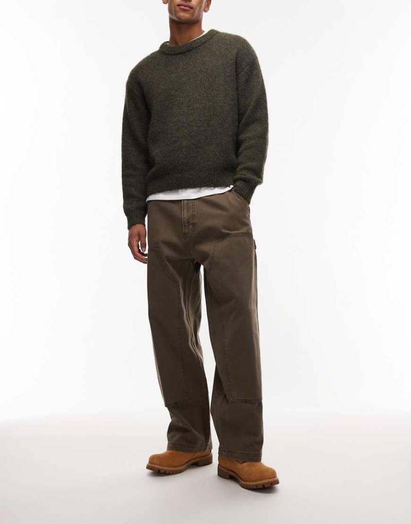 Obey - Bigwig - Carpenter-Jeans in verwaschenem Braun-Brown von Obey