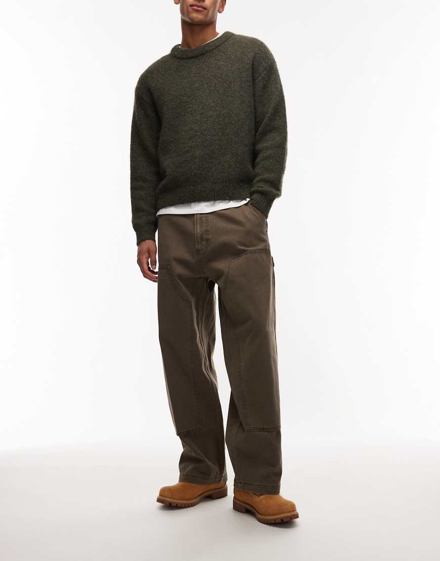 Obey - Bigwig - Carpenter-Jeans in verwaschenem Braun-Brown von Obey