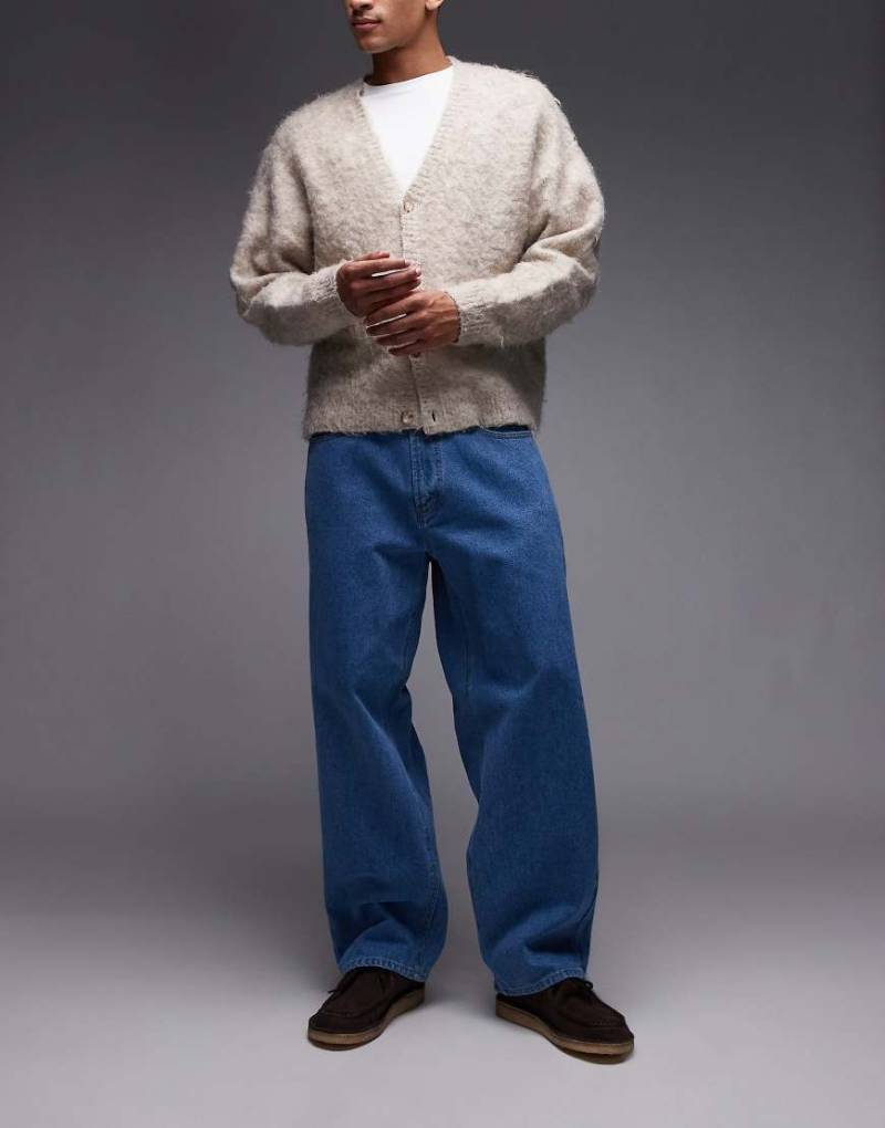 Obey - Bigwig - Weite Denim-Jeans in mittelblauer Waschung von Obey